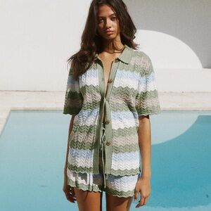 Seven Wonders Multi-Colored Knit Shirt